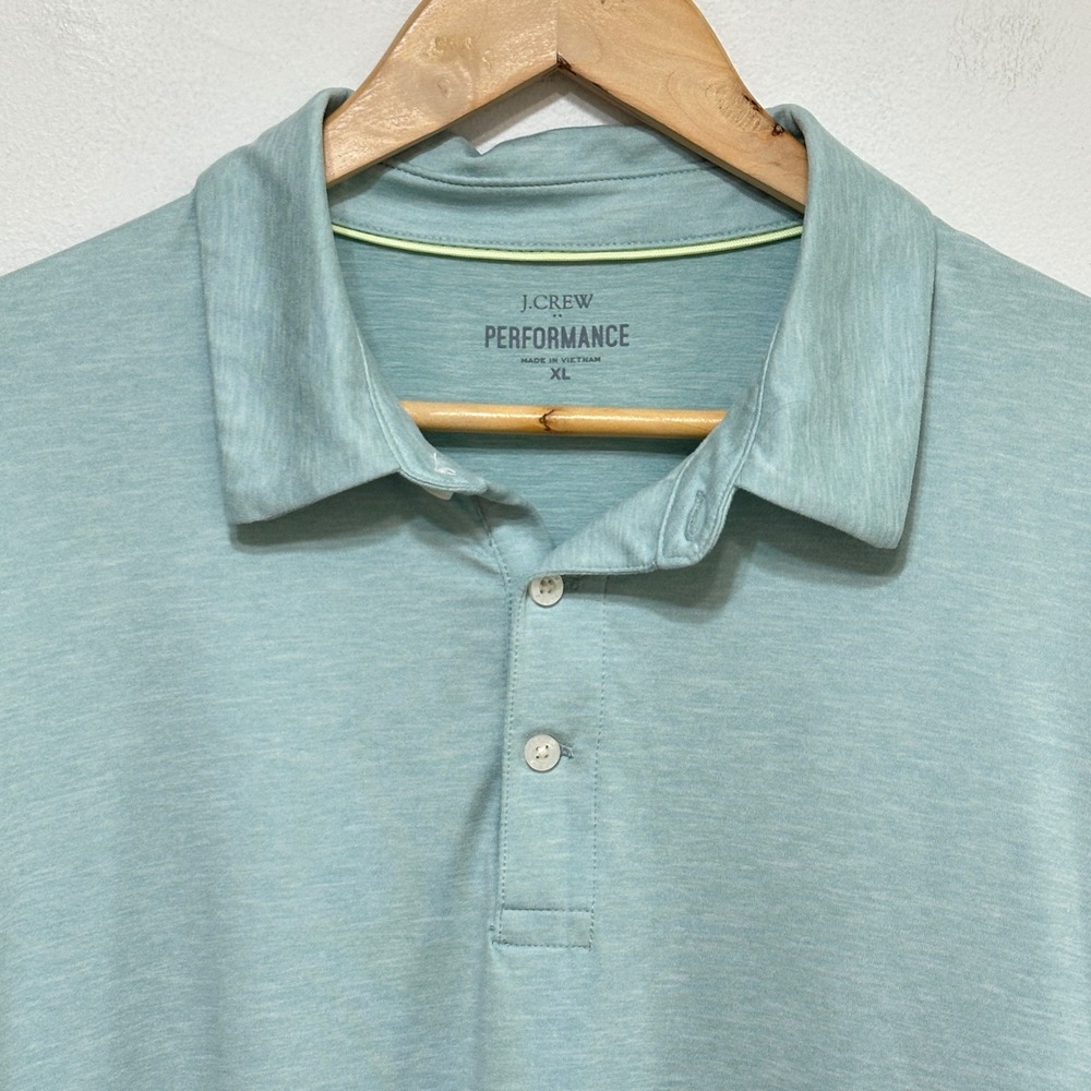 J. Crew Performance Long Sleeve Polo Shirt Mens XL Athleisure Travel BW549 - Picture 2 of 8